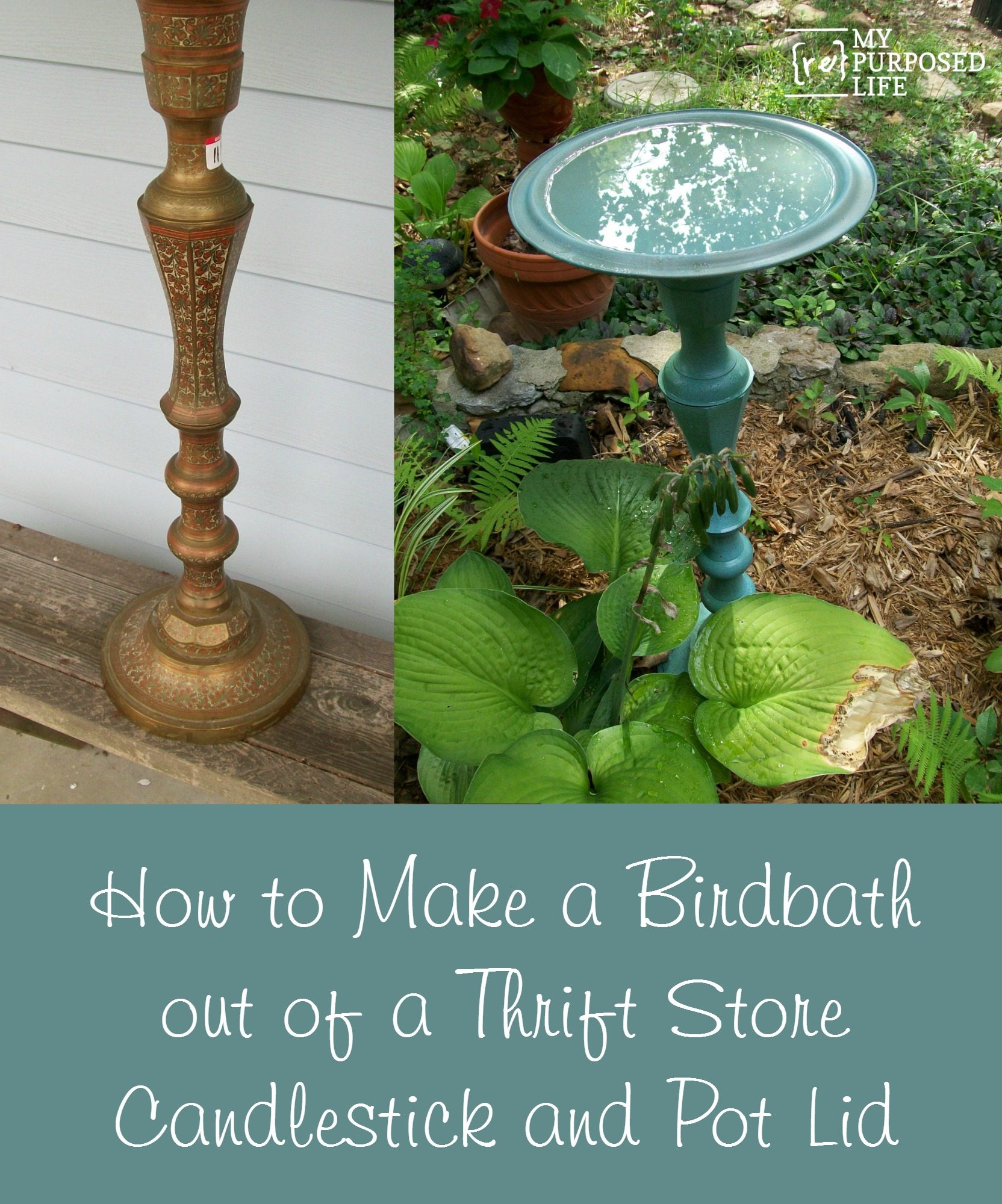 DIY Birdbath (update) My Repurposed Life™