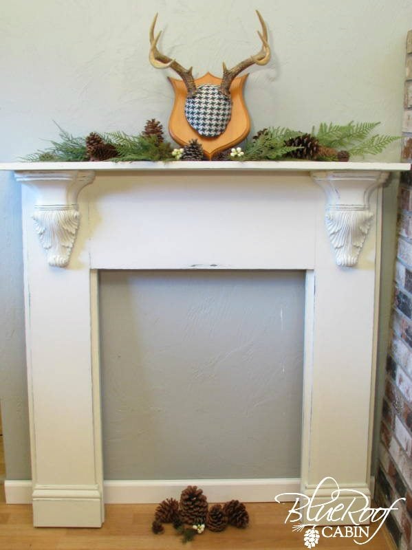 DIY Faux Fireplace Mantel