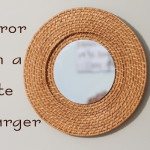 mirror from a plate charger 1