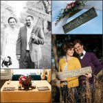 reclaimed wood wedding signs