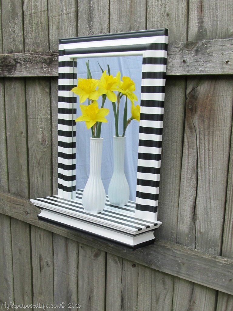 Black and White Mirror {Wayfair Blogger Challenge} My Repurposed Life®