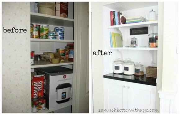 closet into a small butler pantry