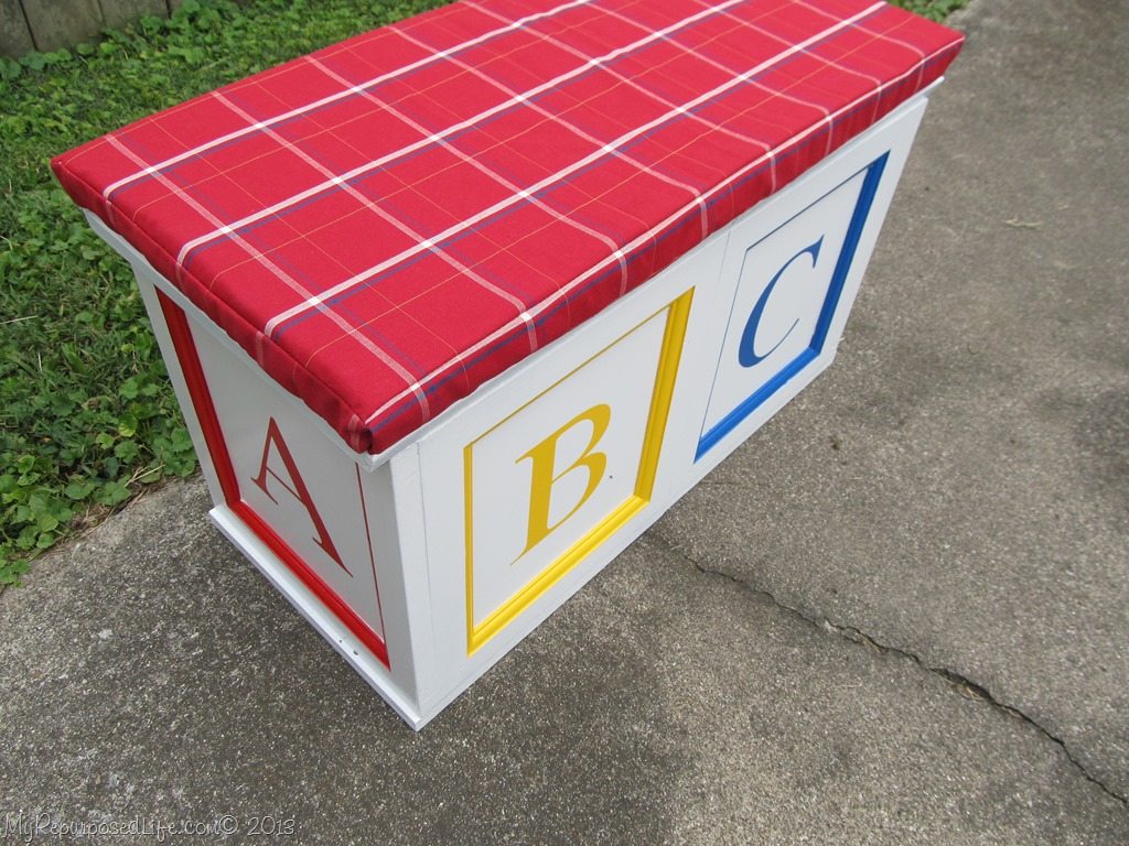 toy box made from repurposed doors My Repurposed Life™
