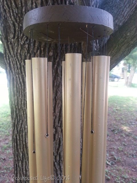 Repair Refresh Broken Wind Chimes My Repurposed Life Old Wind Chime Restrung