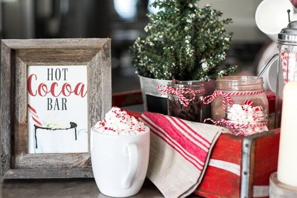 hot cocoa station free printable