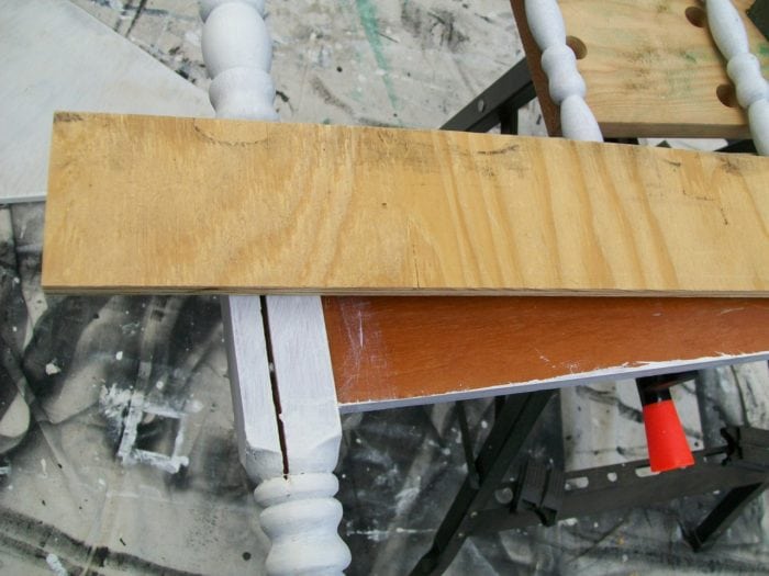 add plywood for extra strength of headboard coat rack