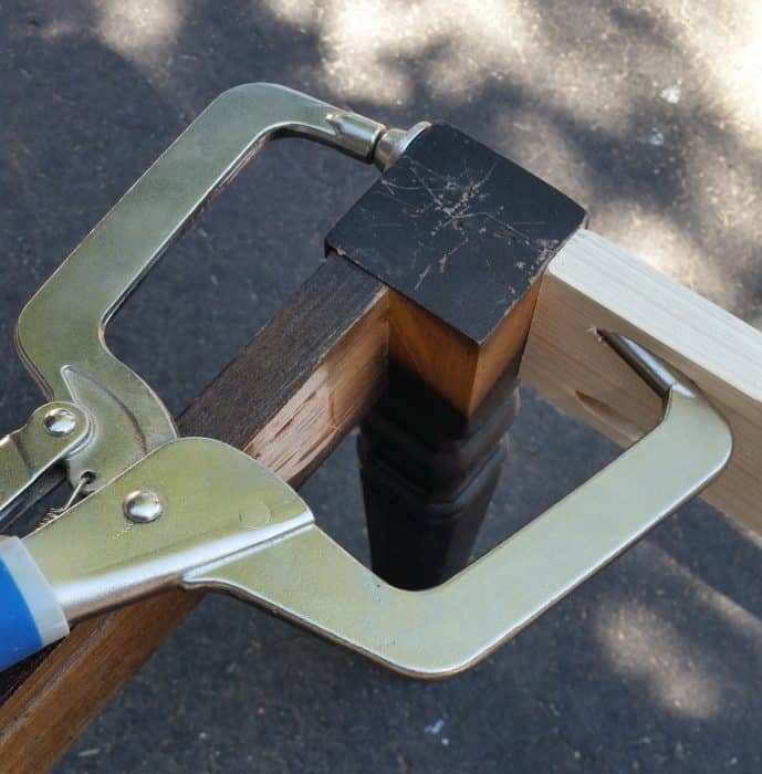 attach leg with kreg pocket holes