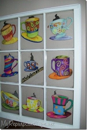 Decoupaged window