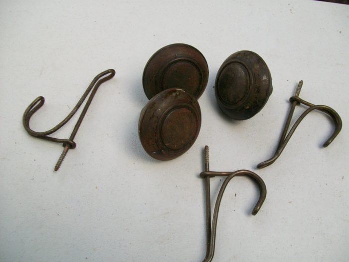 vintage coat hooks and doorknobs for hanging coats