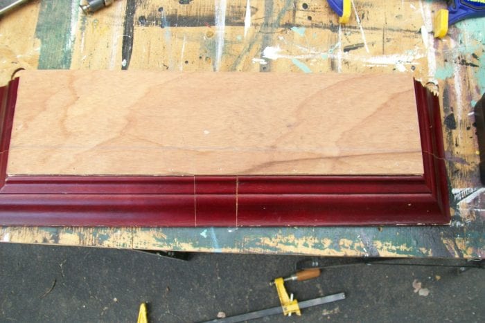 use plywood to conform moulding