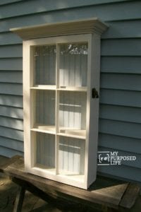 how to make a repurposed window cabinet MyRepurposedLife