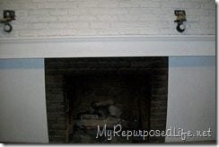 how to paint brick fireplace