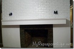 faux fireplace facade