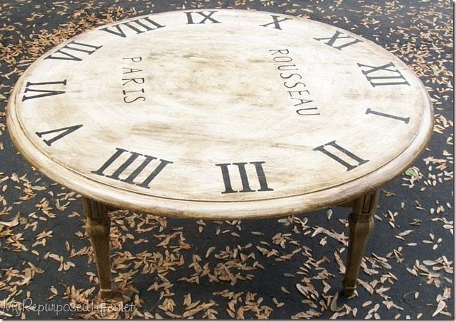 Faux Clock Table