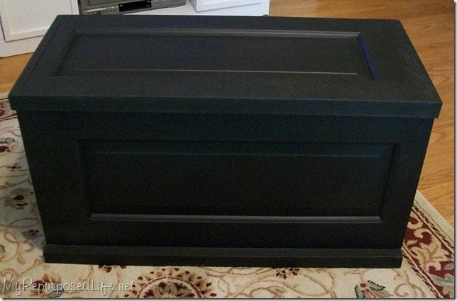Repurposed Door blanket chest