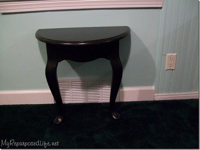 Cutting a table in half