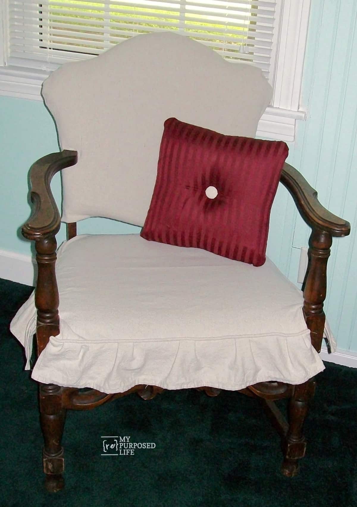 easy chair clipcover MyRepurposedLife