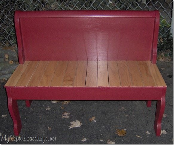 1 Sleigh Bed = 2 Benches