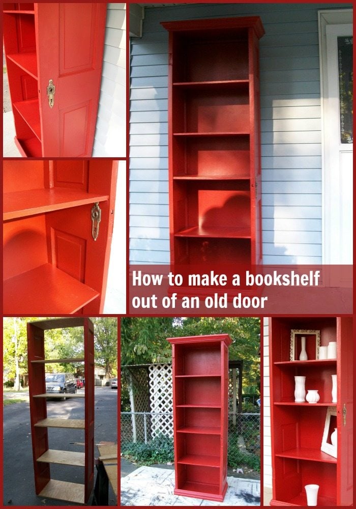 red door bookcase