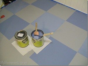 How I Painted My Vinyl Floor