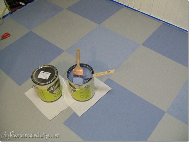 How I Painted My Vinyl Floor, How To Paint Vinyl Floors