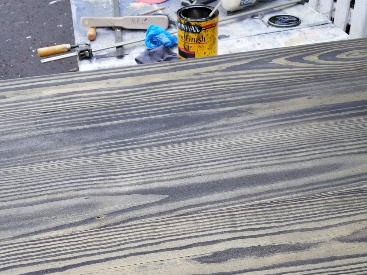 ebony stain kitchen island table top