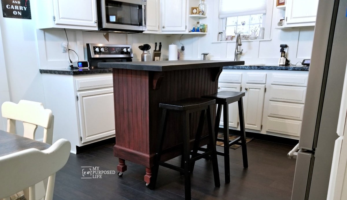 kitchen island update MyRepurposedLife.com