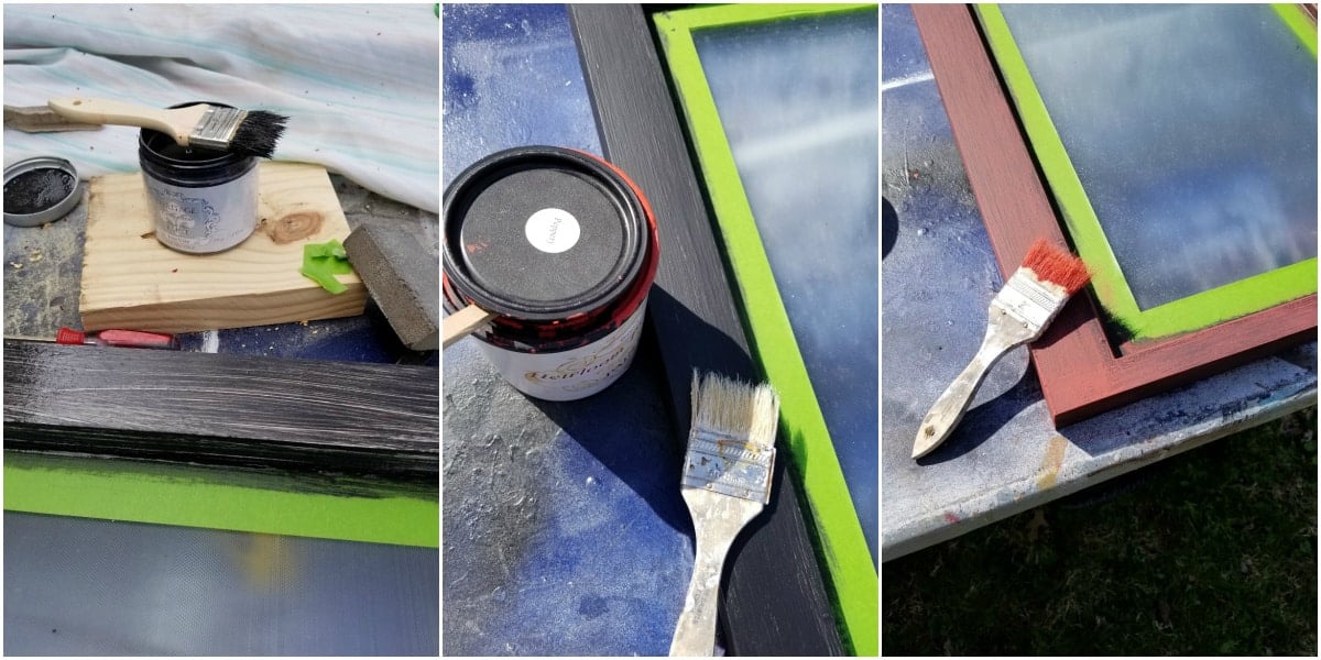 painting window to use as a door
