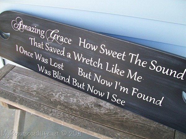Amazing Grace sign | Old Bed
