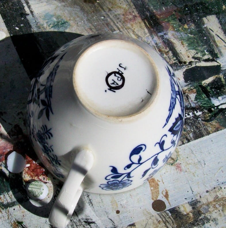 cup marked for drilling