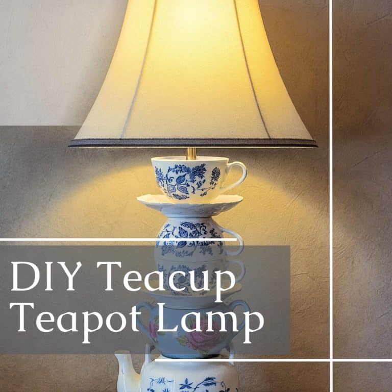 make a teacup lamp