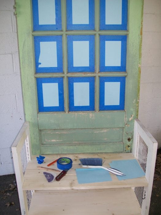 tape up windows before painting with paint sprayer