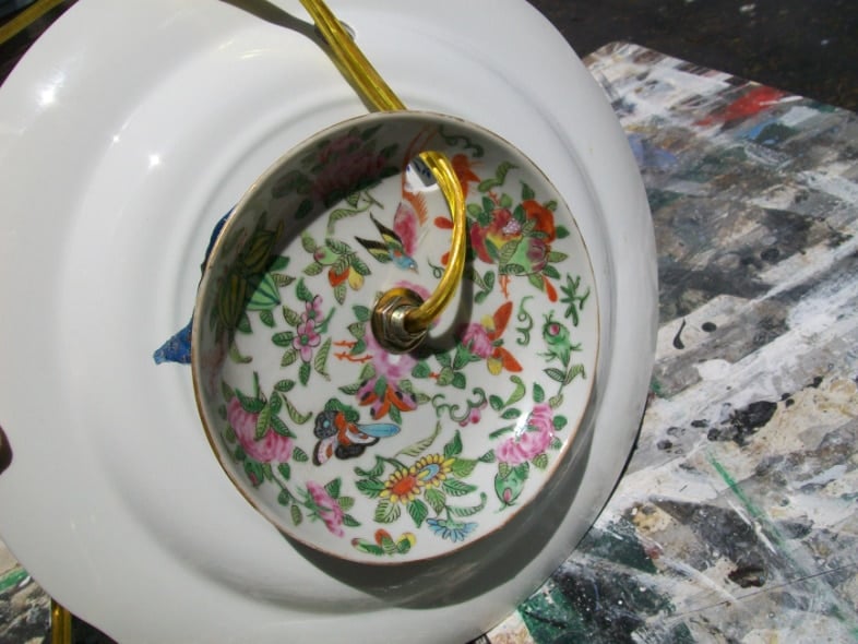 wiring a teacup lamp