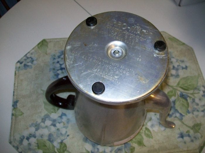 how to take apart a vintage coffee pot