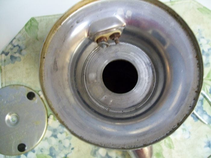 remove electric parts on vintage coffee pot