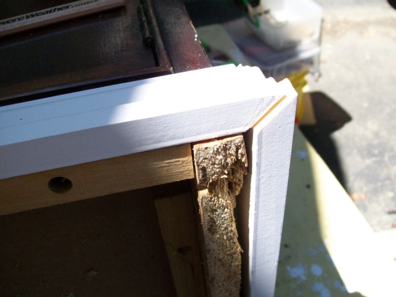 adding new trim to old furniture