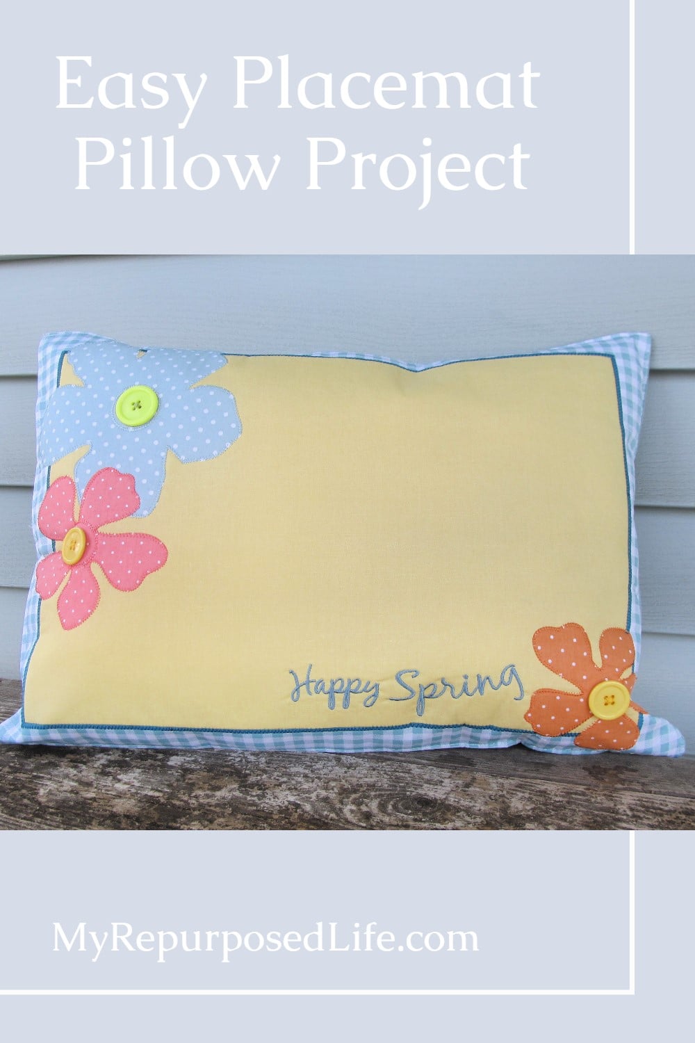 Transform your plain placemats into stylish pillows with our easy DIY placemat pillow tutorial. Elevate your home decor with personalized pillows made from materials you already have on hand. Follow our step-by-step instructions and create a cozy and unique accent piece for your living space. Perfect for beginners and seasoned DIYers alike. Start your project today! #MyRepurposedLife #easy #pillow via @repurposedlife