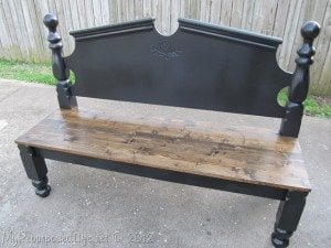 repurposed headboard