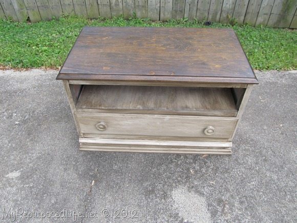 Chest of Drawers Repurposed into an Entertainment Center