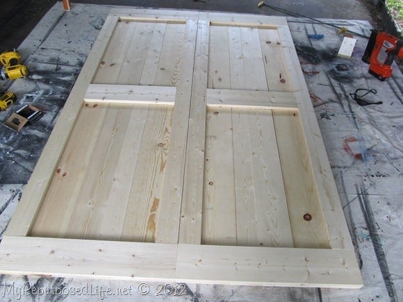 diy faux barn doors