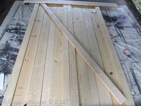 diy barn doors cross brace