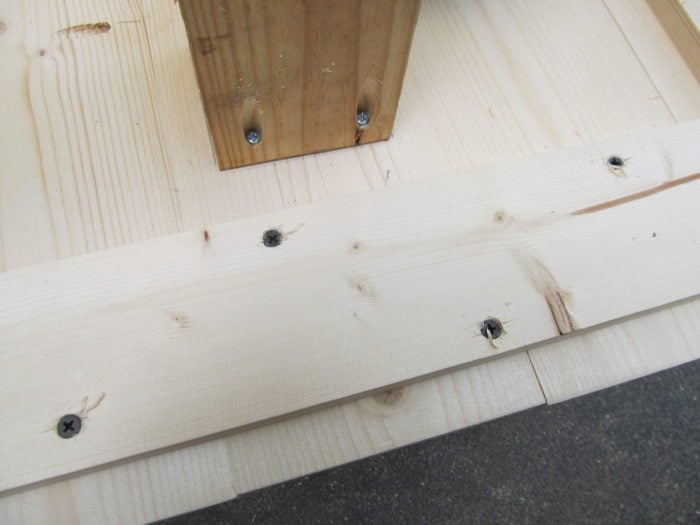 countersink screws in soft wood