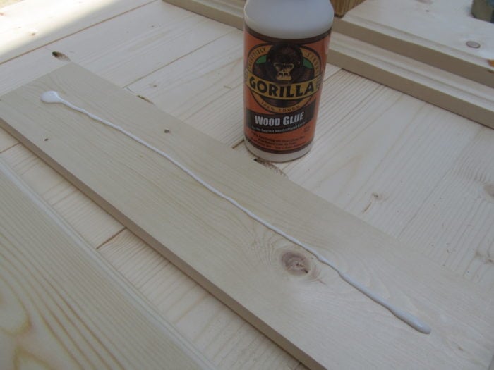 gorilla wood glue secures boards