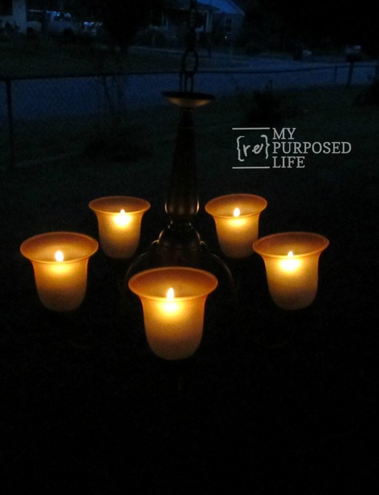 repurposed chandelier candelabra