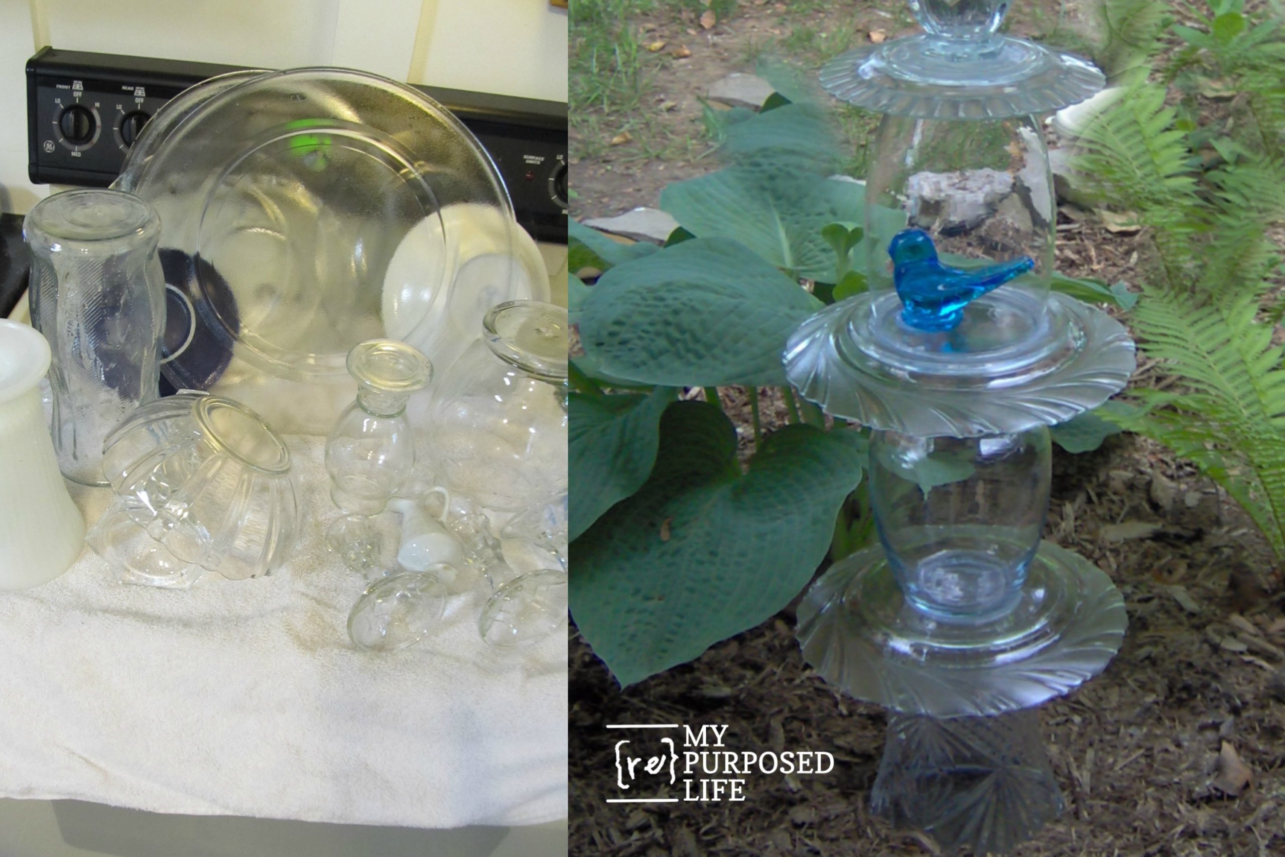 Repurposed Glassware totems & more My Repurposed Life® Rescue Re