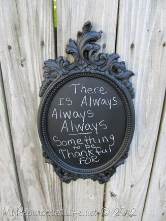 Plastic frames chalkboards