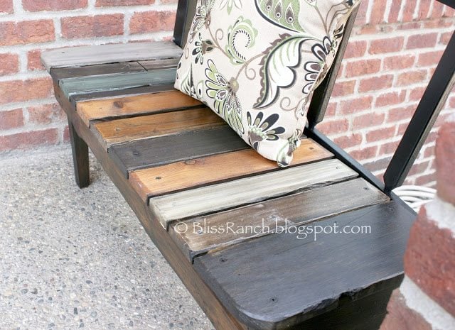 rustic headboard bench