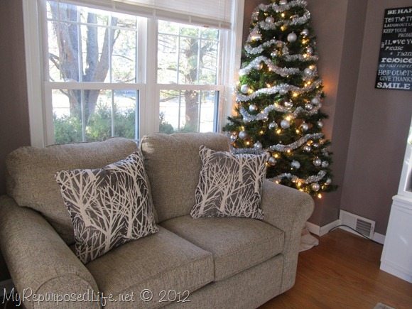 DIY Corner Christmas tree - My Repurposed Life® Rescue Re-imagine Repeat
