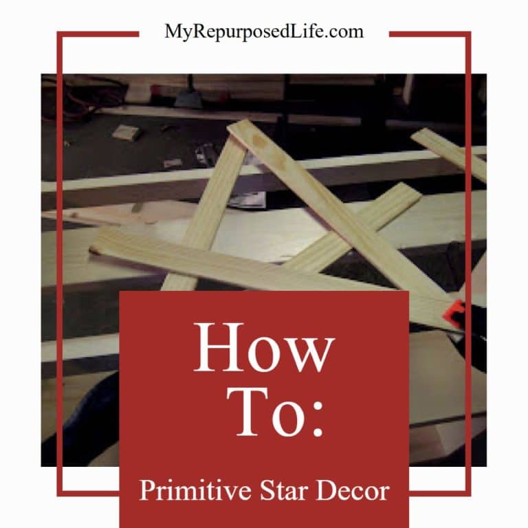 Primitive Star using Paint Sticks