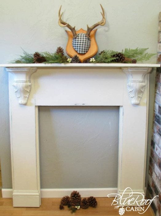 how to faux mantel